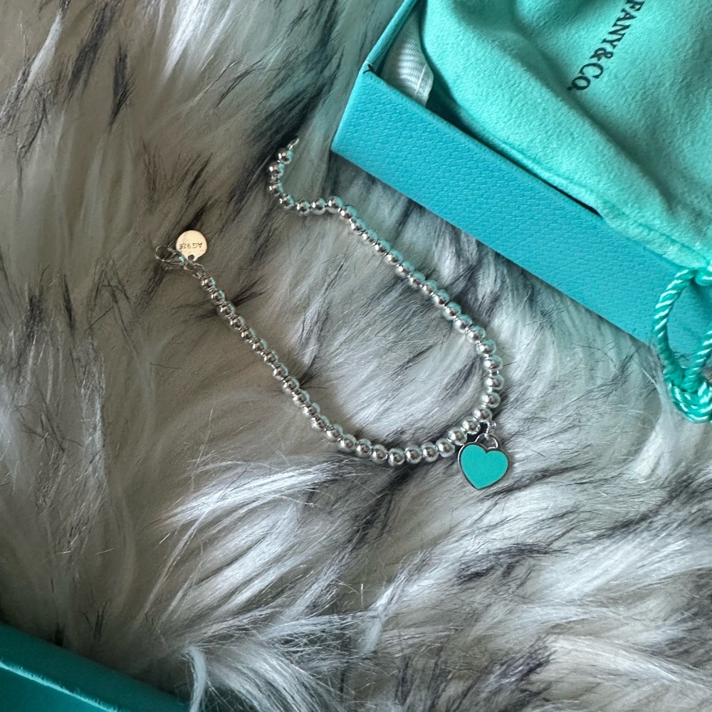 NEW Tiffany & Co. Return to Love Silver Beaded Bracelet